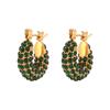 Aretes Joyería de Lujo Ligero de Venta Caliente Transfronteriza Europea y Americana Diseño de Moda Nicho Acero Inoxidable Chapado en Oro de 18K