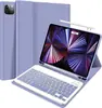 Funda protectora con teclado Bluetooth para Apple iPad 11 A16 10ª Generación con ranura para lápiz Funda protectora para teclado de iPad