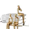 Adornos Abstractos Creativos de Figura Sentada de Lujo Ligero para Gabinete de TV Estantería Arte Decoraciones para el Hogar