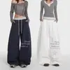 Pantalones deportivos versátiles de moda estilo americano, de peso pesado, con dobladillo curvo, para hombres y mujeres, nuevos pantalones largos casuales rectos holgados de pierna ancha para primavera y otoño