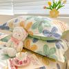 Par de Fundas de Almohada de Algodón Puro, Fundas de Almohada de Algodón Puro para el Hogar de Niños Funda Individual para Relleno de Almohada 48X74Cm Individual Verano 2