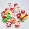 Mini Alfabeto Misto Desenho Animado de Natal Acessórios para Artesanato DIY Cola de Creme Resina Peças Pequenas Materiais para Grampo de Cabelo