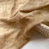 Tela de Algodón Tens Estampada de Seda Lino Naranja Cálido Tie-Dye para Vestido Falda de Gasa