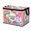 Caja de Almacenamiento Plegable Creativa Transfronteriza con Gran Capacidad y Tapa, Organizador Portátil para Juguetes y Ropa, Personalizable