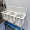 Soporte de Palillos de Cocina Caja de Almacenamiento para Montar en la Pared Estante de Baño Soporte de Palillos Almacenamiento Colgante sin Taladro