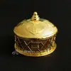 Pequena Iurta Mongol Caixinha de Joias Caixa de Enfeites Cor da Mongólia Interior Artesanato Souvenir Modelo Dourado Pequeno de Iurta Mongol