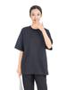 Camiseta de Algodón Piqué Transpirable Color Sólido 220g Hombros Descubiertos Cuello Redondo Deportiva Manga Corta para Hombre Verano de Alta Gama Manga Media