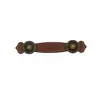 Manija de Cuero para Puerta de Gabinete, Minimalista Moderno Nórdico Cajón Armario Maleta Manija, Accesorios de Cuero, Botón, Manija de Cuero