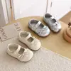 Zapatos pequeños de cuero de color liso con lunares para niños, colección de otoño, zapatos de cordones a cuadros para niñas, lindos zapatos de princesa con lazo para bebés y niños pequeños