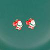 [Natal] Joias DIY Acessórios de Liga de Papai Noel Boneco de Neve Pulseira Chaveiro Colar