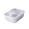 Caixa de armazenamento de alimentos em aço inoxidável, caixa retangular multiuso para barracas, armazenamento na geladeira, caixa de bolinho para piquenique