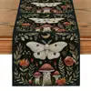 Camino de mesa bestseller transfronterizo para Acción de Gracias con estampado digital de hojas de arce y calabaza para decoración del hogar, sala de estar, mesa de comedor y fiesta