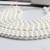 Venta directa del fabricante: Perlas de Concha de Vidrio Imitación Swarovski de Alta Calidad con Agujeros Rectos, Perlas de Concha para Joyería, Accesorios para Manualidades y Materiales para Cuentas
