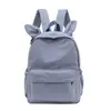 Mochila Casual de Grande Capacidade Estilo Ins Moda Feminina Estilo Coreano Cor Sólida Simples Mochila para Estudante Universitário Mochila de Viagem