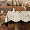 Mantel Estilo Vintage, Impermeable y a Prueba de Aceite, Mantel que No Requiere Lavado, Cubierta de Mesa de Café para el Hogar de Lujo Ligero