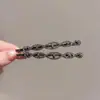 Presilha de Cabelo para Mulheres com Franja, Grampo para Franja, Presilha Lateral para Orelha, Presilha com Strass, Presilha de Cabelo de Luxo, Grampo Superior