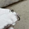 Nuevo anillo coreano de estilo transfronterizo con micro diamantes, anillo abierto para mujer, ajustable, retenedor de color, anillo sencillo para niña