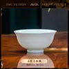 Juego de Vajilla de Cerámica Jingdezhen de Gama Alta con Color Bajo Esmalte Celadón: Set de Cuencos para Arroz, Platos, Cuencos para Sopa, Cucharas Pequeñas, Cuencos, Platos y Palillos
