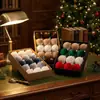 Bolas Navideñas Populares de Amazon, Bolas Navideñas Envueltas en Terciopelo Set de Bolas Decorativas Colgantes de 6 cm/8 cm