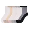 Calcetines de Verano para Mujer, Nuevo Estilo, Color Sólido, Básicos de Seda de Cristal, Calcetines Simples sin Costuras con Base de Algodón, Fabricante de Calcetines de Seda de Cristal
