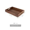 Bandeja de madera de nogal negro hecha a medida con uniones de caja y espiga, adecuada para usar como cesta de almacenamiento para artículos pequeños en la mesa de la sala de estar en un B&B, una cesta de almacenamiento de madera maciza de alta gama