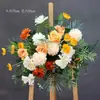 Ceremonia de Entrega Nuevo Compromiso Paquete de Boda Tablero KT Guía de Ruta Columna de Flores Puntos Florales Tienda de Flores del Jardín Monet