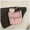 Estilo Coreano Ins Bolso Grande para Mujer 2025 Nueva Llegada Bolso Tote de Lona Artístico Retro de Gran Capacidad Bolso de Hombro Cruzado