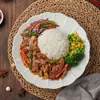 Tigela de Arroz Comida Guianesa Semi-Pronta Filé Mignon Pimenta do Reino 180g Pacote Fast Food Pacote Fast Food Comercial Para Levar Atacado