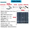 Traje solar de 50W combinación inversor controlador panel solar 12V a 220V110V carga y descarga inteligente