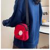 Bolsa pequena fofa transfronteiriça 2023 nova moda all-match bolsa de lona mensageiro bolsa de ombro casual coreana pequena bolsa quadrada
