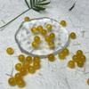 Pedra Olho de Gato Amarela Contas Soltas DIY Pulseira de Contas Amarelo Óleo de Galinha Contas Redondas Pulseira Borla Material Tecido à Mão Acessórios Antigos