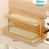 Estante de Almacenamiento de Escritorio de Aspecto Alto Portavasos Escurridor Imitación Ratán Estante de Exhibición Multicapa Encimera de Mesa de Comedor Salón de Té Estante de Almacenamiento para Tazas de Agua