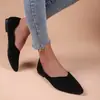 Zapatos de vestir de punta fina para mujer, talla grande, para comercio exterior, moda primavera y otoño, nuevos zapatos casuales planos de suela blanda, versátiles, al por mayor