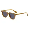 Nuevas gafas de sol 2025 Gafas de sol con forma de moda europea y americana color de gafas de sol todo a juego lisas anti-ultravioleta personalidad