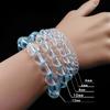 Cuentas Redondas de Cristal Blanco Cuentas Sueltas DIY Hecho a Mano Pulsera de Cristal Cuenta Cortina Cuentas Sueltas Colgante Accesorios Material Accesorios