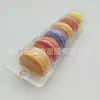 Caja de embalaje para macarons de 6 piezas caja de embalaje para pasteles galletas blister blister blister caja de embalaje blister PET