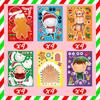 Elf DIY Adesivos Artesanais Festa de Natal Vestir-se Adesivos de Rosto Crianças Natal Jogo Artesanato Adesivos