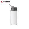 Recubrimiento blanco de transferencia térmica 600ml boca de águila tetera de aluminio tetera para deportes al aire libre se puede imprimir logo imagen tetera de aluminio portátil