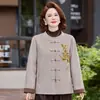 Elegante y estilosa chaqueta casual nueva para mujeres de mediana edad, nuevo estilo chino 2026, corte ajustado, holgada, talla grande, prenda exterior versátil