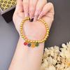 Pulsera de la Suerte Sha Jin Nafu Ping An Todas las Combinaciones Temperamento de Alta Gama Lujo Ligero Estilo Chino Joyería Pulsera no se decolora por mucho tiempo