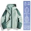 Chaqueta tres en uno NASA Outdoor para hombre, nueva chaqueta impermeable, resistente al viento y al agua, de marca de moda para primavera y otoño.
