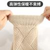 Luvas de Tricô Femininas para Outono e Inverno, Mais Vendidas da Amazon, Camada Dupla com Forro de Fleece, Espessas, à Prova de Vento, Quentes, Luvas com Tela Sensível ao Toque para Proteção contra o Frio