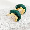Pendientes Maillard retro en forma de C chapados en oro, moda francesa, elegantes, de temperamento simple, pendientes de alta gama al por mayor