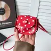 2026 Atacado PU Estampa de Bolinhas Pequena Mini Doce Fofa Tendência Moda Carteira de Moedas Ombro Cruzado Bolsa para Batom