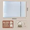 Carpeta de Informes A4A6B5 con Cuatro Agujeros, Cubierta de Concha para Hojas Sueltas, Cubierta de Película Suave de PVC, Carpeta de Libros de Tareas, Libro de Información