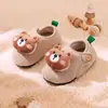 Pequeno Cervo Mili Pelúcia de Inverno Novas Pantufas para Meninas, Desenho Animado Antiderrapante Solado Macio Calçados Infantis para Casa com Tira