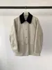 UNDERSON Corea Dongdaemun 2026 Chaqueta de Trabajo Retro con Bloques de Color y Solapa de Longitud Media Corta Ropa de Abrigo
