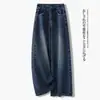 Jeans Retro Azules de Pierna Ancha para Mujer, Novedad Otoño 2026 Cintura Alta Ajustados Holgados Rectos con Efecto de Caída
