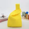 Bolsa de Regalo de Mano de Color Sólido Bolsa de Regalo para Dulces Bolsa Tejida Simple Bolsa Ins Bolso Explosivo Bolsa Tejida Versátil
