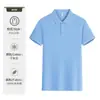 Nova Camisa Polo Social com Gola Lapela Manga Curta Roupa de Trabalho Bordado Personalizado Impressão Camisa Polo Publicitária para Feira de Negócios